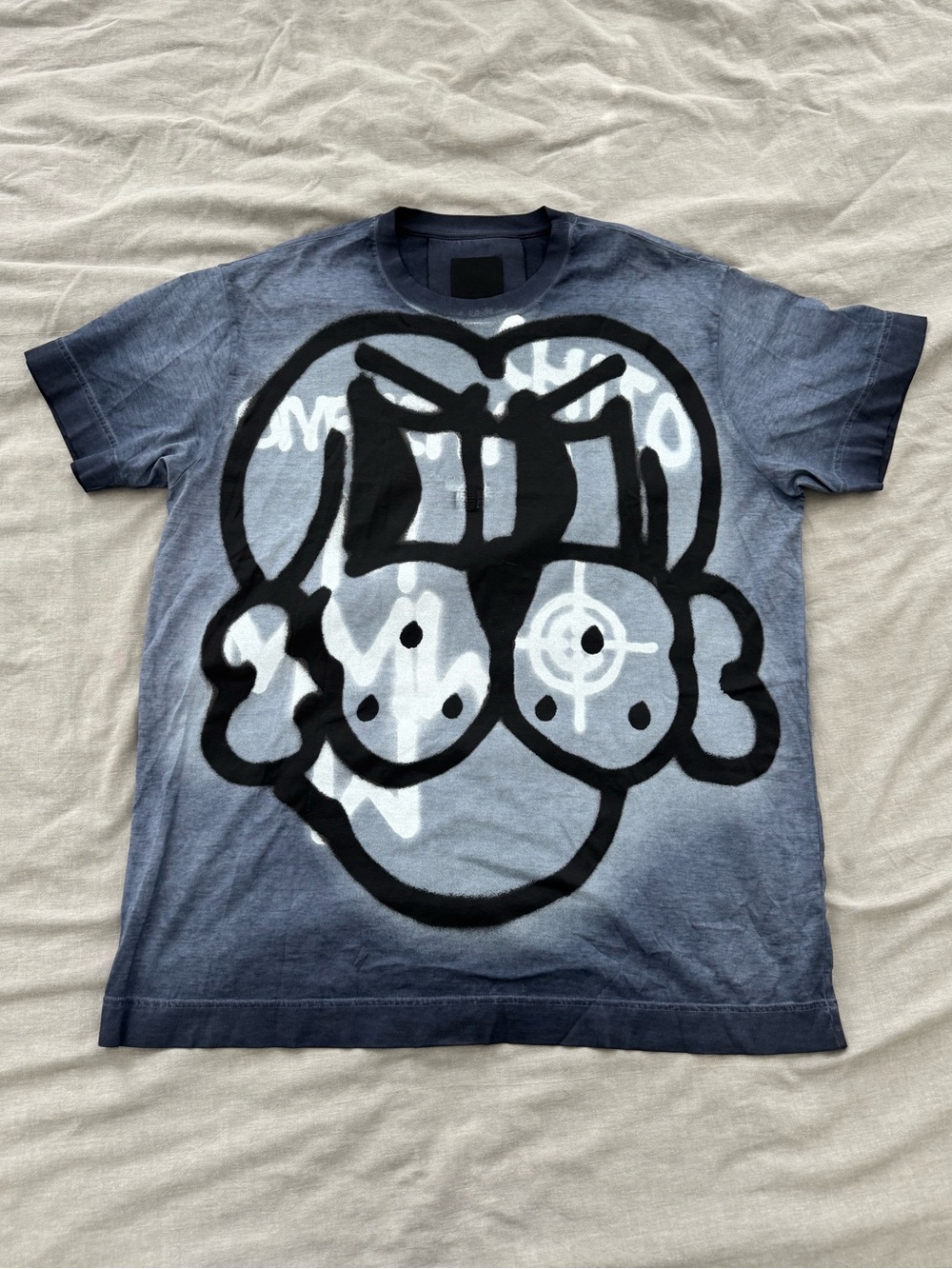 Givenchy x Chito Ghost Dog Night Blue Oversized SS22 Graphic Short Sleeve Tee